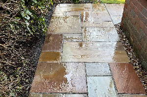 Stoke Mandeville - Sandstone Patio & Pathways